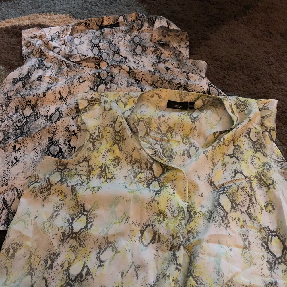 Bundled sleeveless dress shirts apt 9